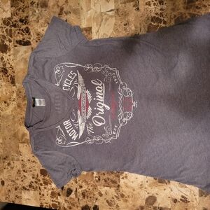 Harley-Davidson Red and Gray Short Sleeve Tee